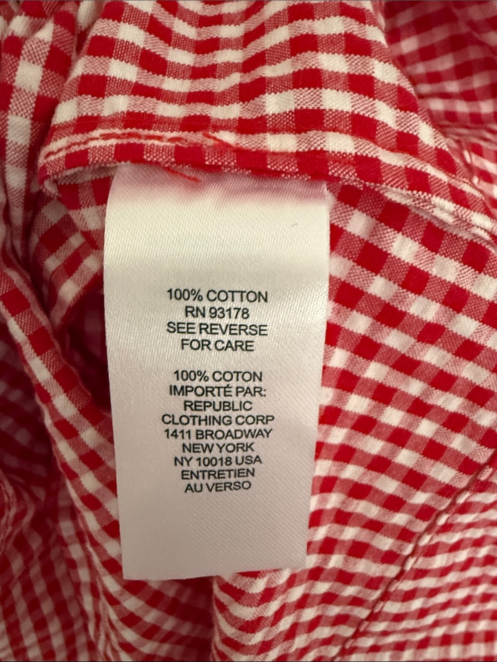 Rachel Zoe Red Gingham Midi Dress with Front Button Detail - Picture 7 of 7